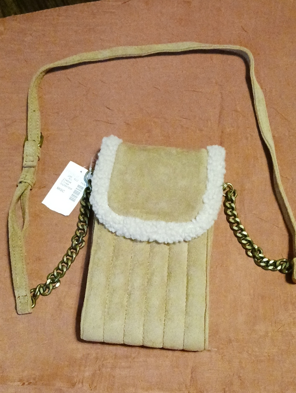 Maurice Faux Suede Small Crossbody NWT